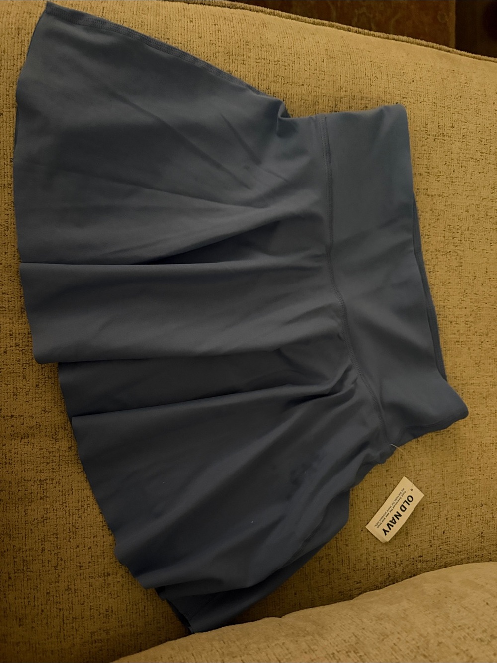 Old Navy Steel Blue Pleated Skater Skirt
